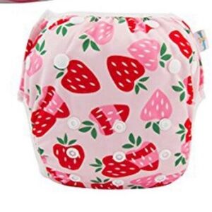 NEW  Reusable Swim Diaper, fits 8m-3T, STRAWBERRY pattern